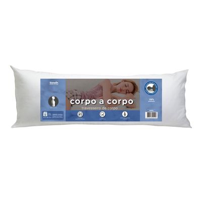 Travesseiro Sonolin Corpo a Corpo 135 x 50 cm Branco