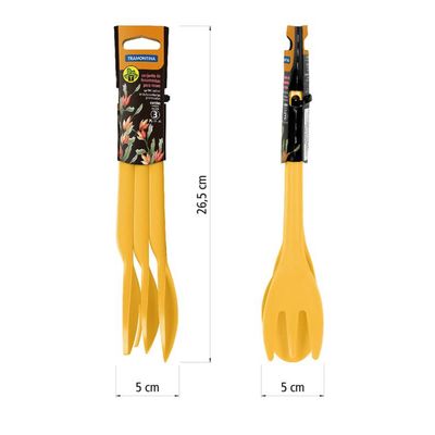 Conj. Para Jardim 3 Pçs Amarelo Tramontina