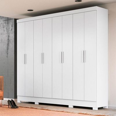 Guarda Roupa Grande de Casal 236x212cm Diplomata Moval Branco