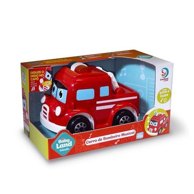 Carrinho Bombeiro Musical Baby Land - Cardoso