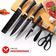 Kit Facas De Churrasco Antiaderente 6 Peças