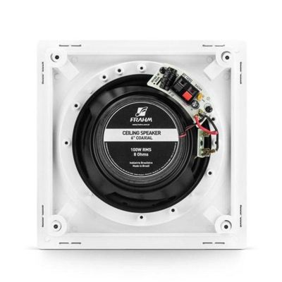 Arandela 6" Frahm Hs 200w Quadrada Branca