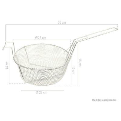 Peneira cesto Para fritura Alemtex 046/28