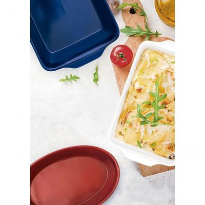 Assadeira Retangular 30cm Domus Azul - Jomafe