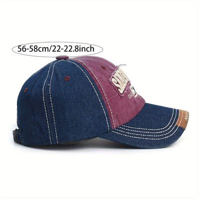 Boné Sanfrancisco Bordado Vintage Lavado Boné Casual Hip Hop Vermelho