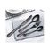 Faca de Mesa Preto Talher Titanium Aço Inox 4un