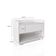Balcão Móvel De Banheiro Mdf Organizador Gabinete Com Rodízios SSX Multicoisas Branco