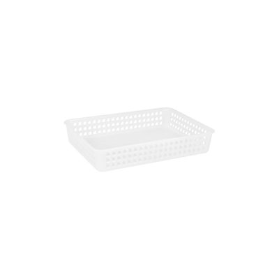 Cesta Le Plástica Vazada Cores Diversas 33x24x6