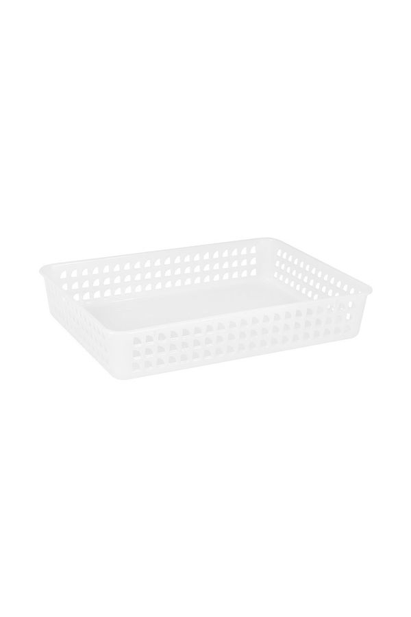 Cesta Le Plástica Vazada Cores Diversas 33x24x6