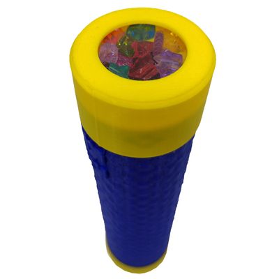 Caleidoscópio de Rotação Mágico Giratório Mosaico Rotativo 3D - Azul