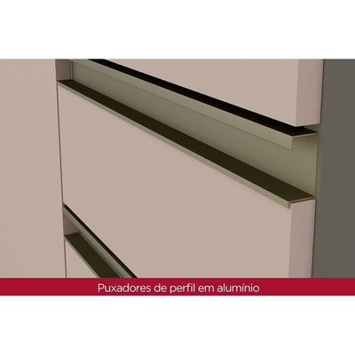 Cozinha 4 Peças (2 Armários + 1 Paneleiro + 1 Balcão) C6p12 Duna-cristal