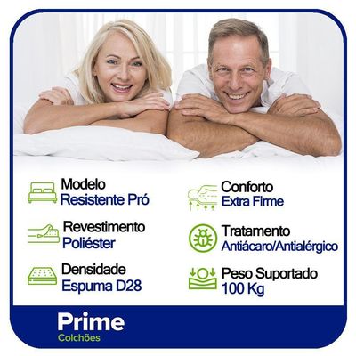 Cama Box Baú Casal + Colchão Ortopédico Resistente Pró D28 Prime Colchões 138x188x60 Marrom