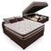 Cama Box Baú Casal + Colchão De Molas Prime Colchões Classic Superlastic 138x188x64 Cor:marrom