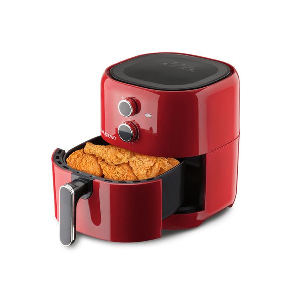 Air Fryer 4,2L 1500w-220v c/ Grade, Seletor Temperatura e Tempo Vermelha Multilaser - CE195 CE195