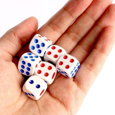 Kit Conjunto 12 Dados Coloridos 6 Lados Para Jogos Tabuleiro