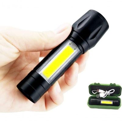 Mini Lanterna Led Tática Potente 3 Modos Recarregável Camping Lampião