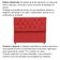 Cabeceira Para Cama Box Estofada Casal 140 Cm Suede Melissa Cor:vermelho