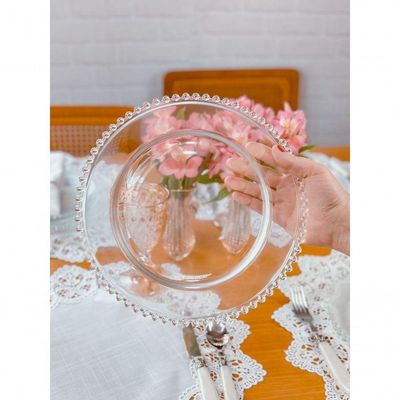 Kit 8 Pratos Rasos Jantar Pearl Wolff
