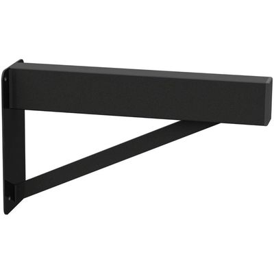 6 Suportes Pia Parafusar Bancada Aparador 30 Cm Preto