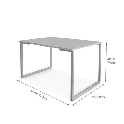 Mesa De Jantar Para 4 Lugares Em Mdf 20mm Klm Store Bronze Com Off White