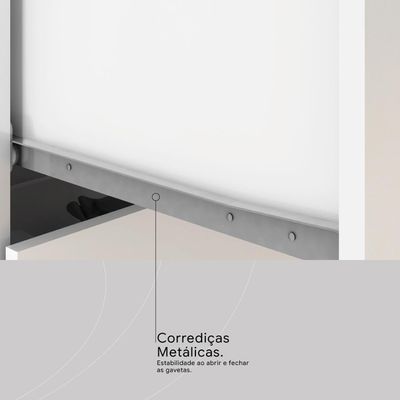 Cômoda 4 Gavetas Astral Branco