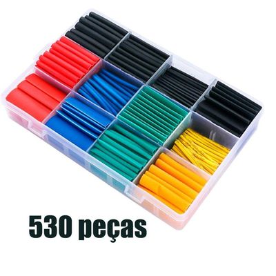 Espaguete Termo Retrátil Com Caixa Organizadora Ideal Para Eletrônica