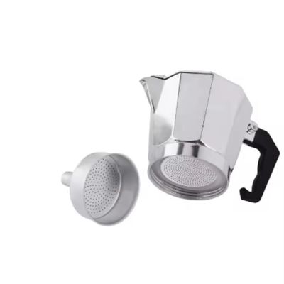 Cafeteira Italiana 6 Xicaras Expresso Grande Moka Luxo Prata Aluminio Manual Profissional