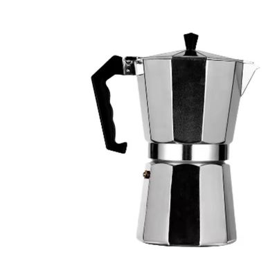 Cafeteira Italiana 6 Xicaras Expresso Grande Moka Luxo Prata Aluminio Manual Profissional