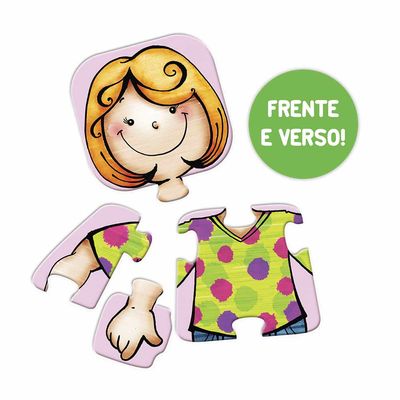 Quebra-Cabeça Toyster da Cabeça ao Pé com 9 Peças