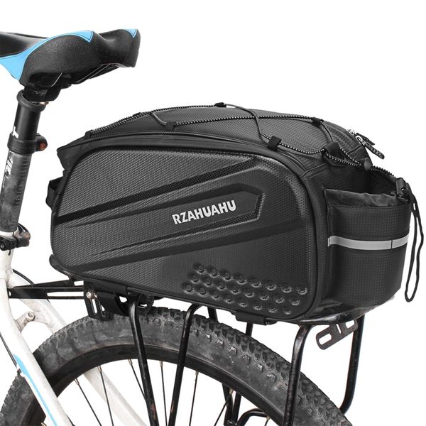 Bolsa Traseira Multifuncional à Prova d'Água para Bicicleta 10L Preto