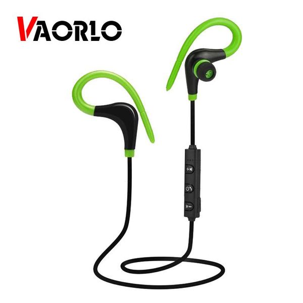 Fones de Ouvido Bluetooth Esportivos VAORLO com Gancho para orelha Vermelho