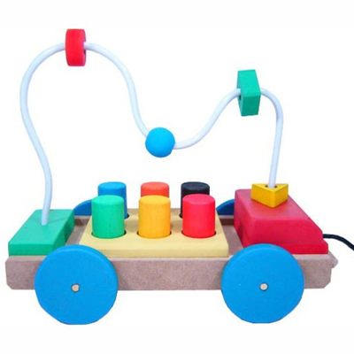Carro com Aramado e Pinos - Planeta Brinquedos