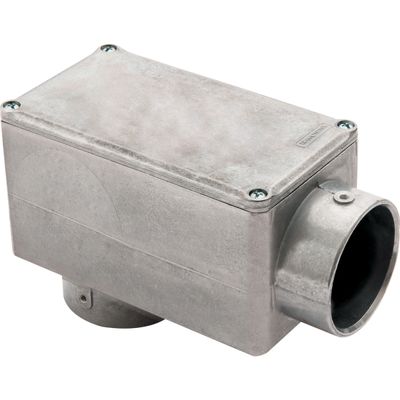 Condulete fixo 2" tipo "LB" - com tampa / sem rosca / sem pintura