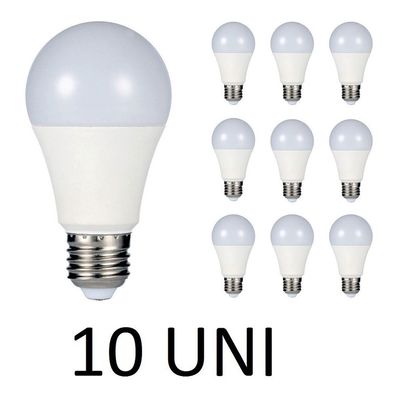 Kit 10 Lâmpadas 15W Luz Branca Quente 3.000K QHS