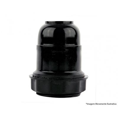 Soquete Abajur Termoplast Preto 43.03T c/20pcs