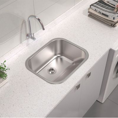 Tanque Tramontina Hera 34 L em Aço Inox Acetinado 50 x 40 cm com Válvula