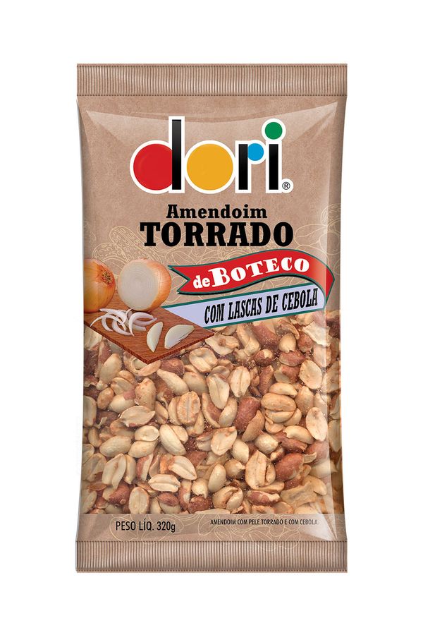 Amendoim Boteco Lascas Cebola Dori 320g