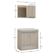Conjunto Gabinete Banheiro Fox 60cm (gabinete + Cuba + Espelheira) Madeirado Inteiro
