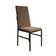 Conjunto De Jantar Mesa Mônaco Premium 90cm Imbuia Com 4 Cadeiras Estofadas Marrom Preto