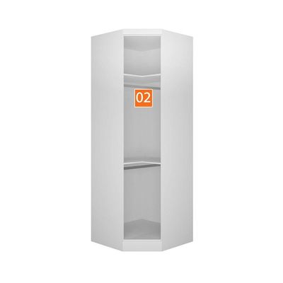 Closet Modulado Safira 001 Clic Moveis Branco