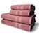 Jogo De Toalhas Itália Soft 4 Pçs 2 Banho E 2 Rosto 430g m² 100% Algodão Rosê