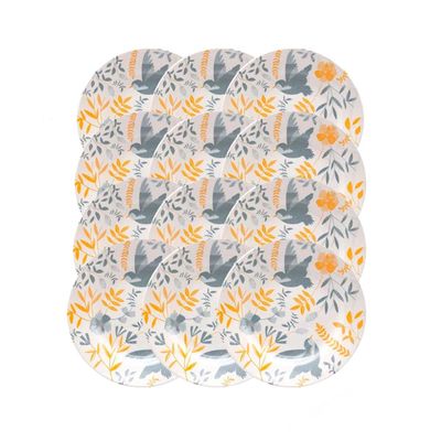 Prato Raso de Ceramica Donna Bem-Te-Vi 26cm 12un - Biona 5409