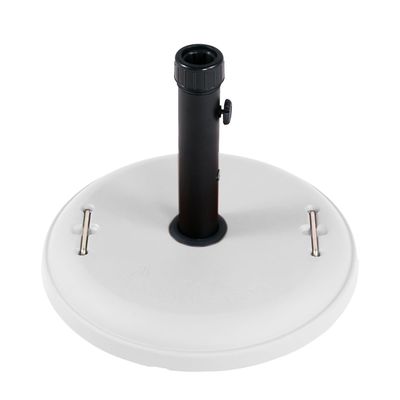 Base para Ombrellone Redonda em Concreto 22kg Branca