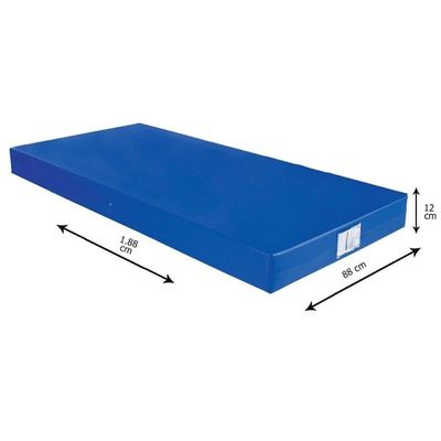 Colchão Solteiro Hospitalar Impermeável Espuma D28 Napa Azul (88x188x12) - Ortobom