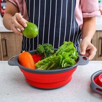 Escorredor Macarrão Alimentos Retrátil Em Silicone Para Arroz-legumes-salada Portátil