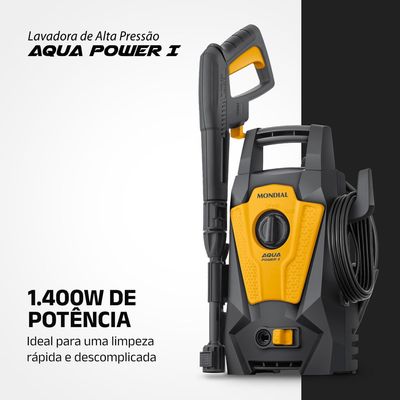 Lavadora de Alta Pressão Aqua Power I Mondial 1400W - LAP-01-GY 127V