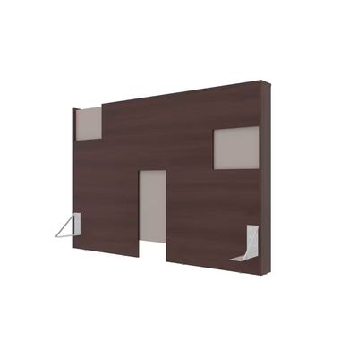 Guarda Roupa Bartira Diplomata com 7 Portas e 6 Gavetas Cômoda Diplomata com 5 Gavetas Cabeceira para Cama Box Casal e Queen Diplomata Café/Capuccino