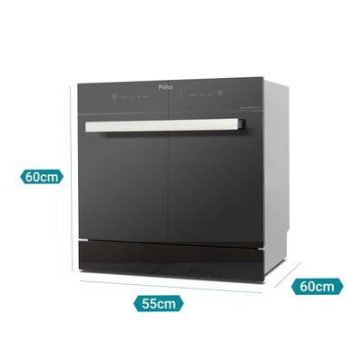 Lava Louças Philco 10 Serviços Preto Espelhado PLL10 220V