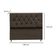 Cabeceira Para Cama Box Estofada Casal 140 Cm Suede Melissa Cor:marrom