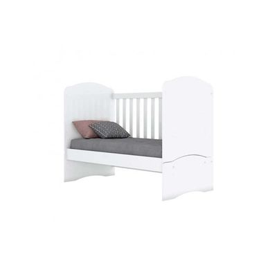 Quarto Infantil Completo Labirinto 2 Peças (1 Berço + 1 Cômoda) Qi98 Rústico-branco - Henn